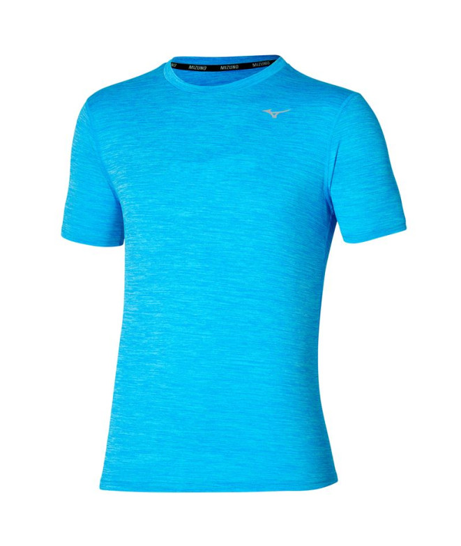 T-shirt par Fitness Mizuno Impulse Core Homme Bleu