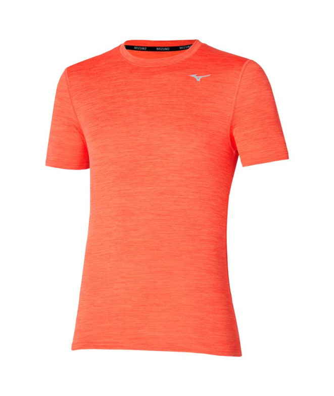 Camiseta de Fitness Mizuno Impulse Core Homem Laranja