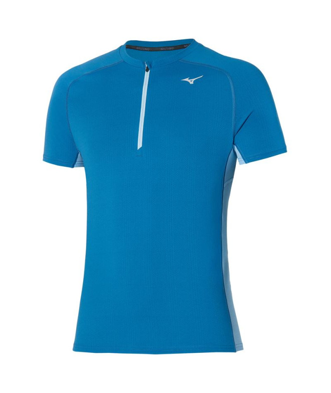 T-shirt de Trail Mizuno Trail Dryaeroflow Hz Homme Blue