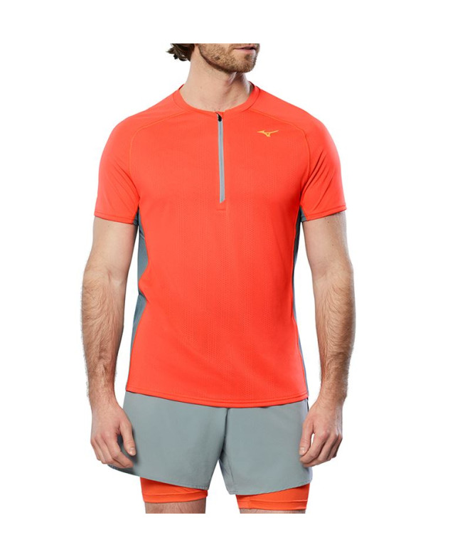 Camiseta por Trail Mizuno Trail Dryaeroflow Hz Homem Orange