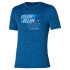 T-shirt à partir de Running Mizuno Core Run Homme Blue