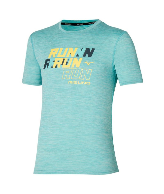 Camiseta de Running Mizuno Core Run Hombre Verde