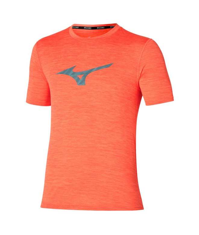 Camiseta de Running Mizuno Core Rb Hombre Naranja