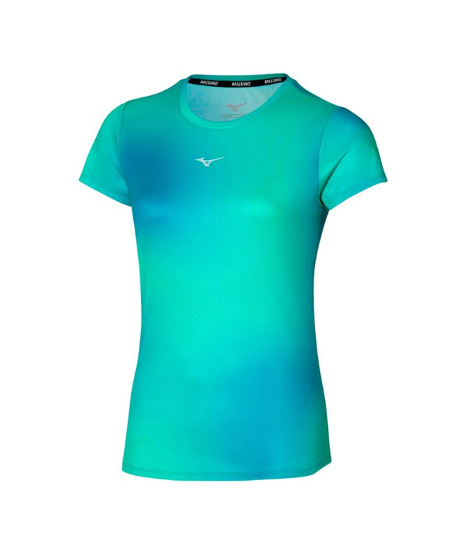 Camiseta de Running Mizuno Impulse Core Graphic Mujer Verde