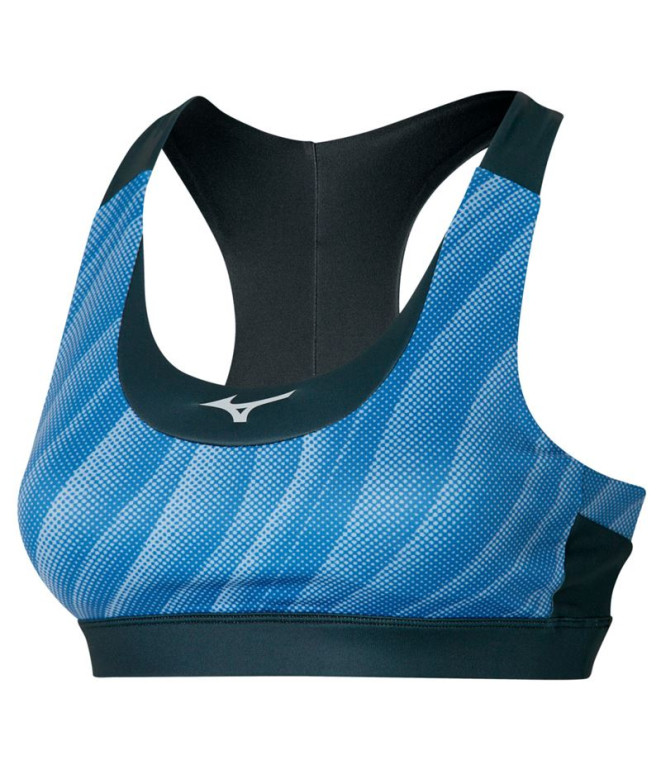 Brassiere de sport de Running Mizuno Alpha Padded Femme Blue