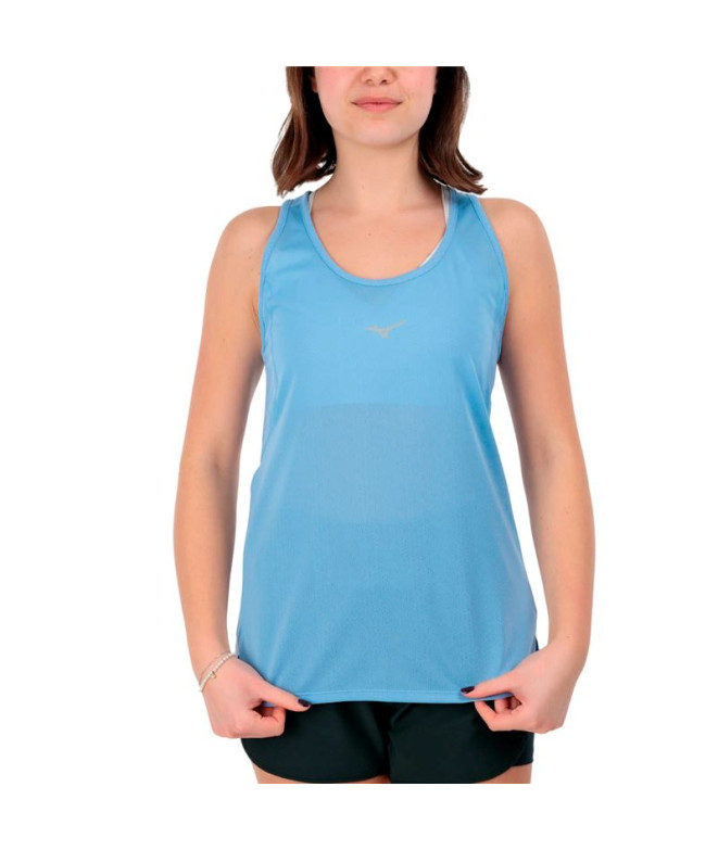 Camiseta de Running Mizuno Dryaeroflow Mujer Azul