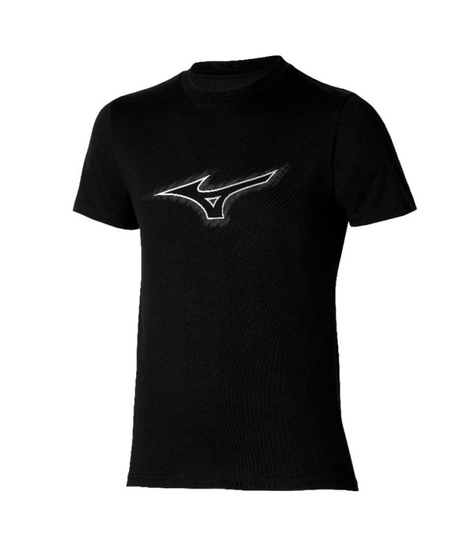 Camiseta de Fitness Mizuno RB Logo Negro Hombre