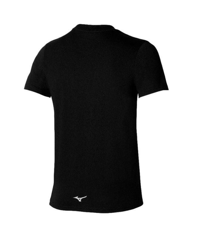 Camiseta de Fitness Mizuno RB Logo Negro Hombre
