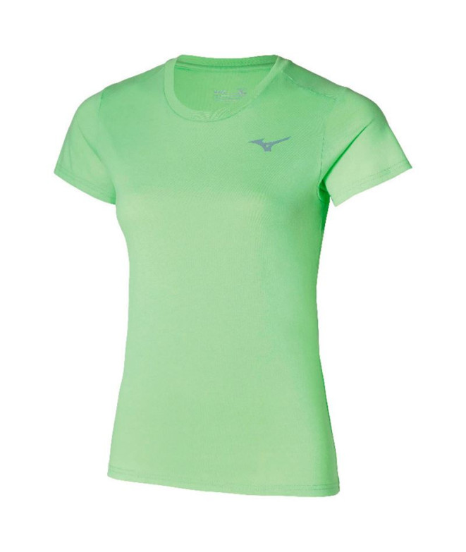 Camiseta de Fitness Mizuno Tee Green mulher