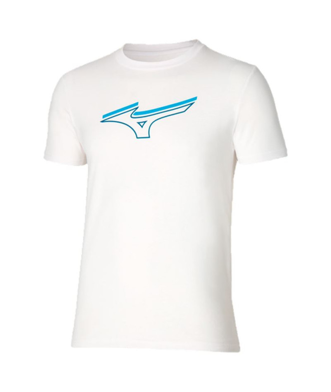 Camiseta de Running Mizuno Athletics Rb Hombre Blanco