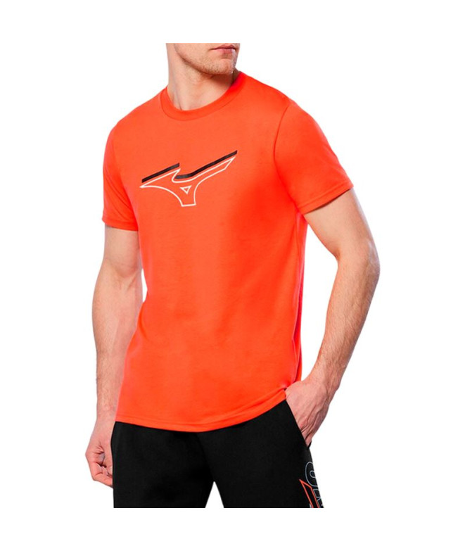 Camiseta por Running Mizuno Athletics Rb Homem Laranja