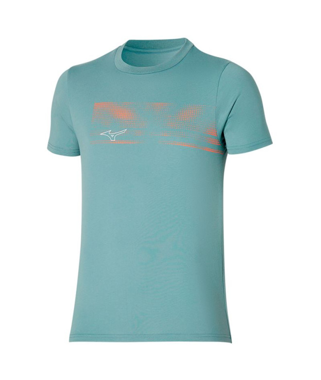 Camiseta by Running Mizuno Athletics Graphic Homem Gray