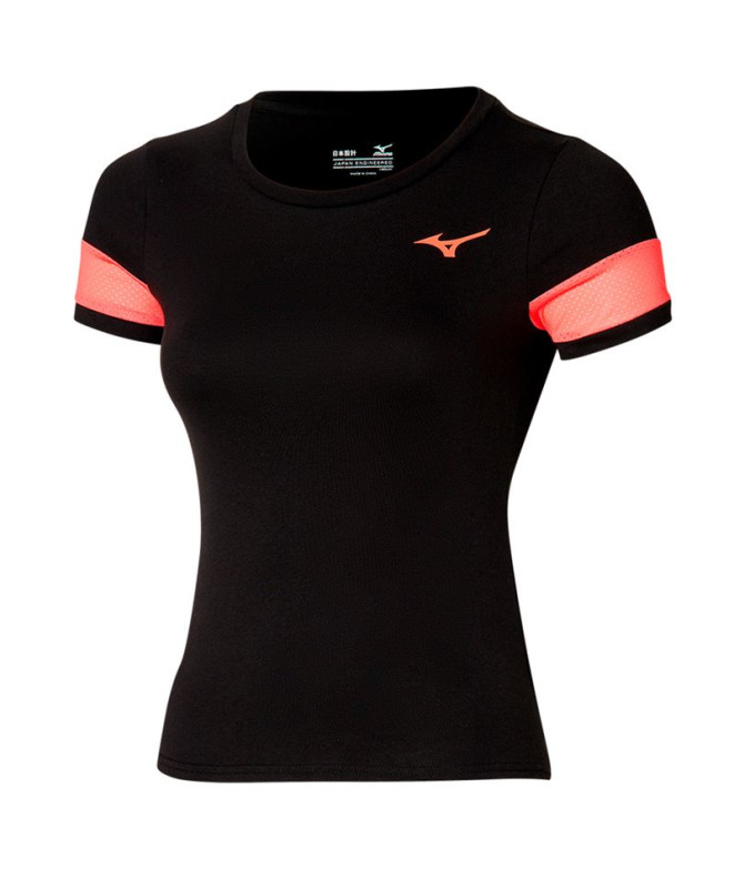 Camiseta de Running Mizuno Athletics Mizuno Mujer Negro