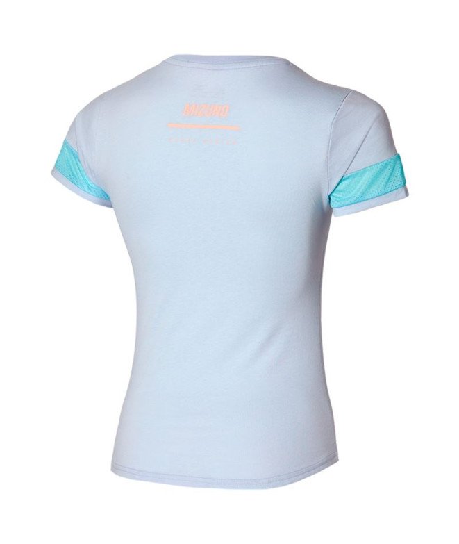 Camiseta de Running Mizuno Atletismo Mizuno Mulher Azul