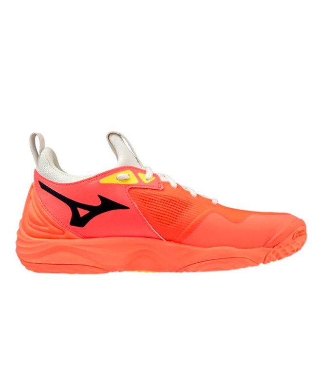 Chaussures par Volley-ball Mizuno Wave Momentum 3 Fluor Orange