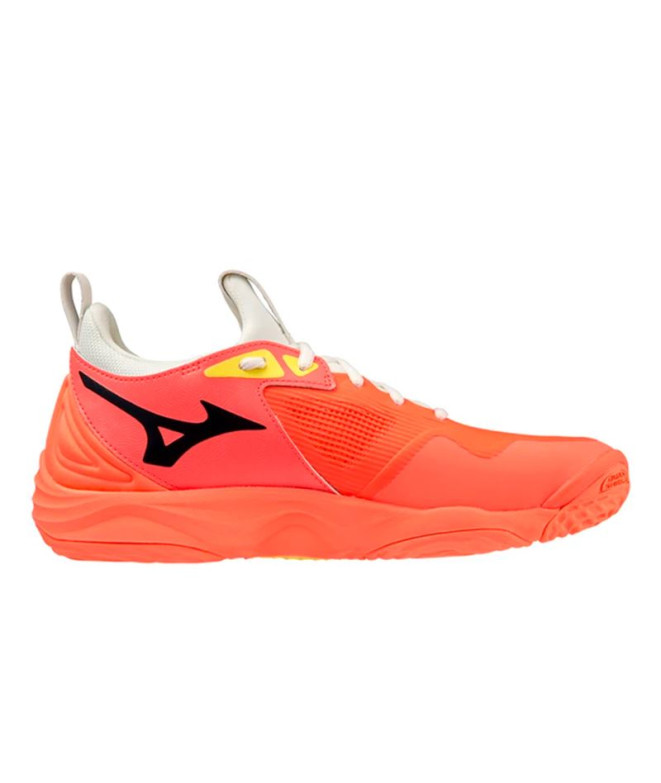 Zapatillas de Voleibol Mizuno Wave Momentum 3 Naranja fluor