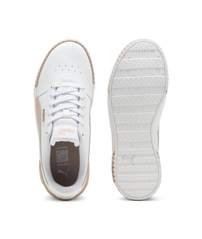 Zapatillas Puma Carina 2.0 Mujer Blanco Rosa