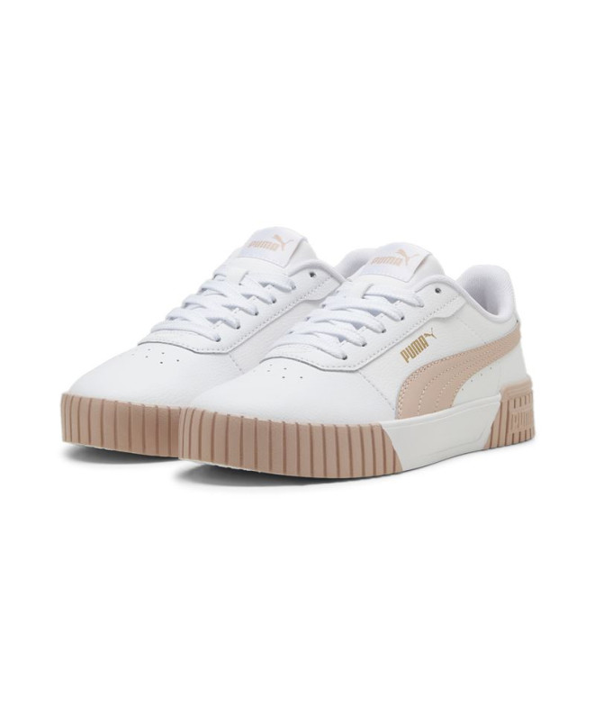 Chaussures Femme Puma Carina 2.0 Blanc Rose