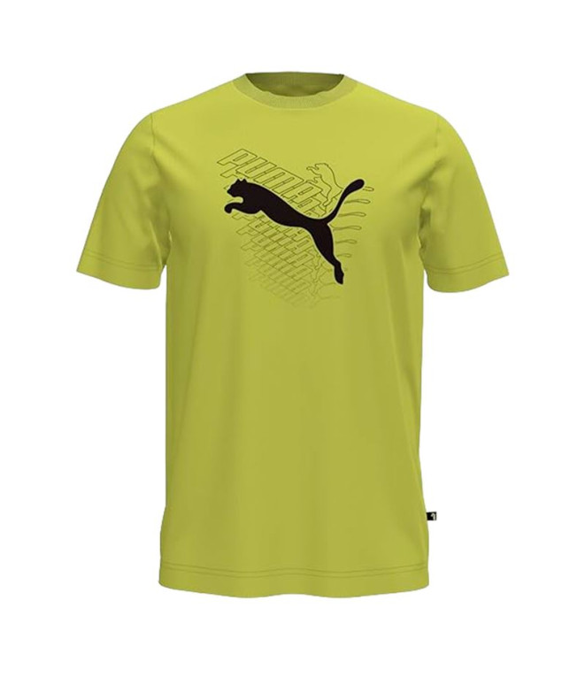 Camiseta Puma Graphics Cat Amarelo Homem