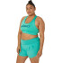 Sutiã esportivo de Running ASICS Core ASICS Logo Mulher Verde/Teal