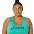 Sutiã esportivo de Running ASICS Core ASICS Logo Mulher Verde/Teal