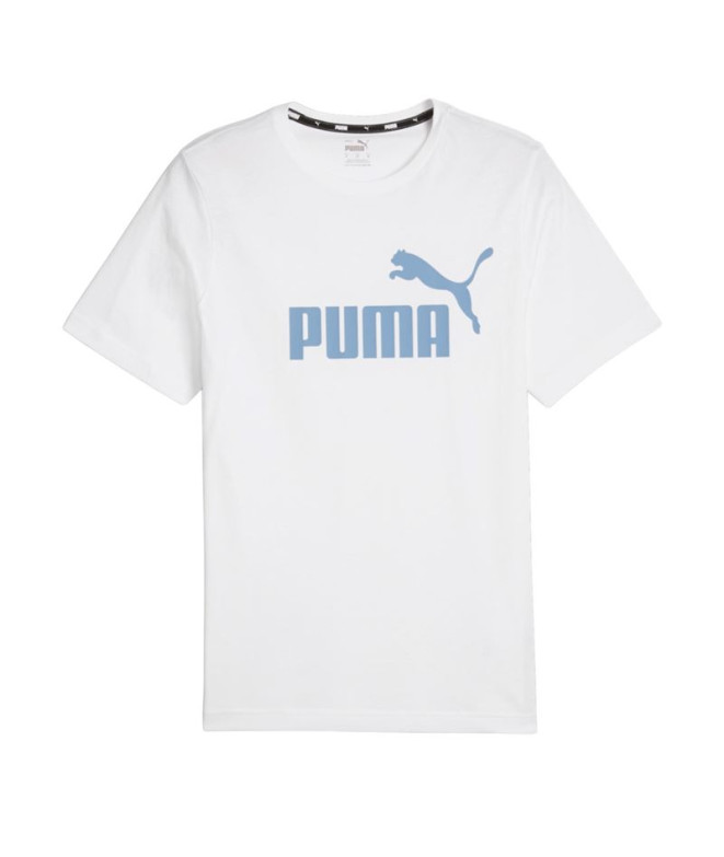 Camiseta Puma Essentials Logo Blanco Hombre