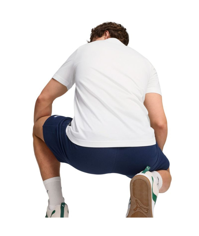Camiseta Puma Essentials Logo Blanco Hombre