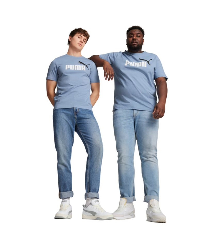 T-shirt Puma Essentials+ 2 Col Logo Bleu Homme