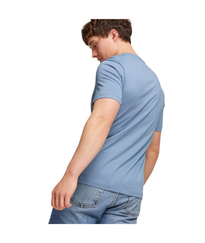 T-shirt Puma Essentials+ 2 Col Logo Bleu Homme