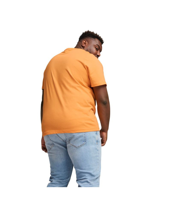 T-shirt Puma Essentials+ 2 Col Logo Orange Homme