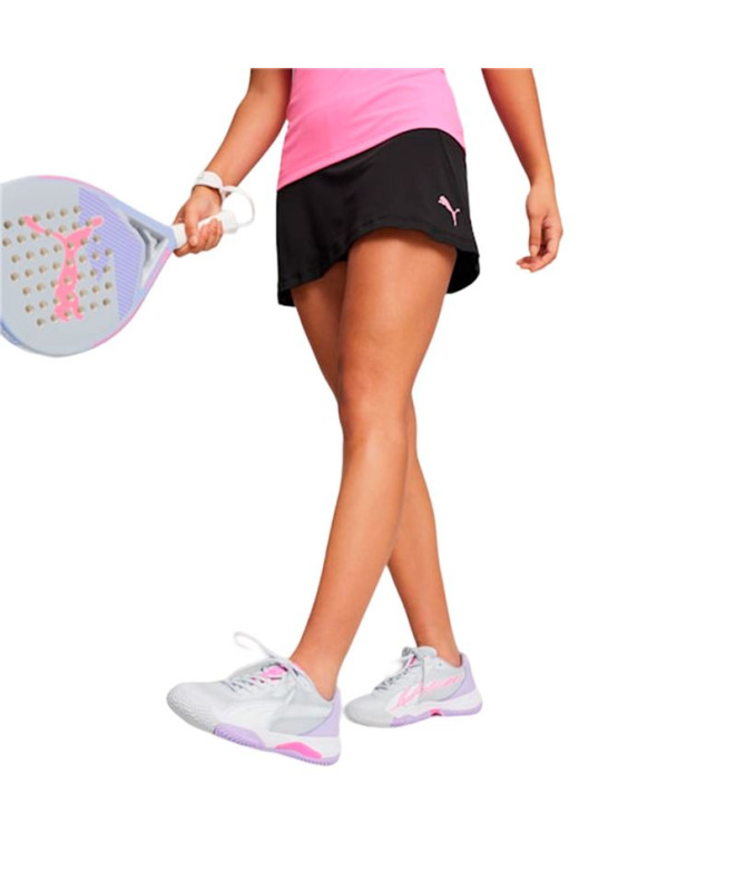 Falda de pádel Puma Individual Padel Negro Mujer