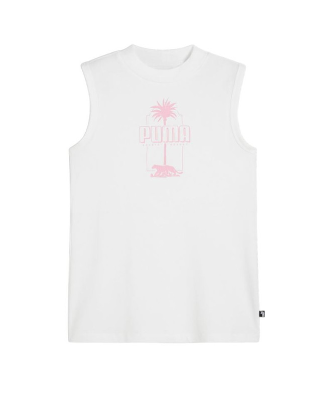 Camiseta Puma Essentials+ PALM ESORT Blanco Mujer