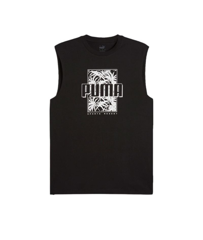 Camiseta Puma Essentials+ PALM RESORT Negro Hombre