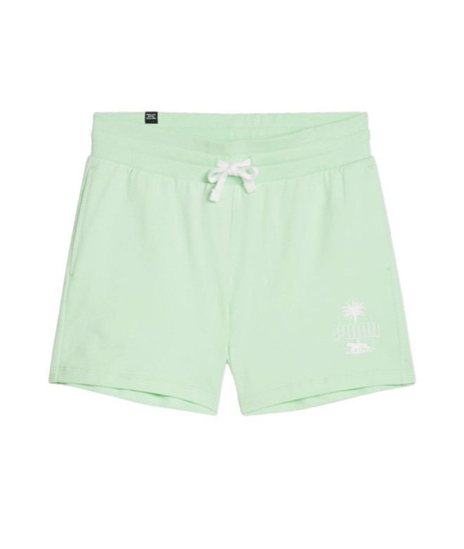 Pantalones Puma Essentials+ PALM RESORT Verde Mujer