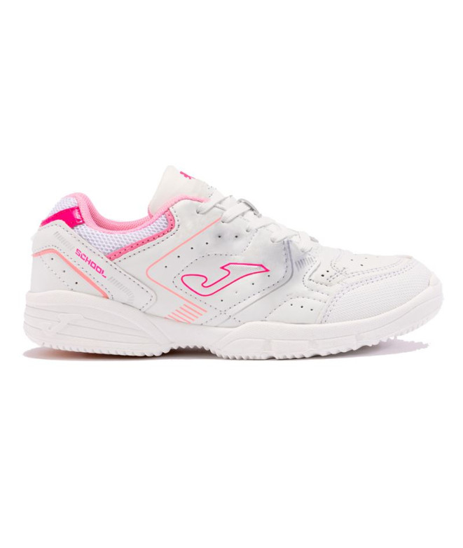 Sapatilhas Joma Escola 2410 Branco/Rosa