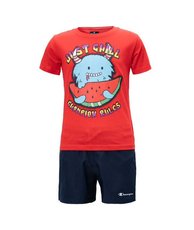 Fato de treino Champion Set Infantil Vermelho