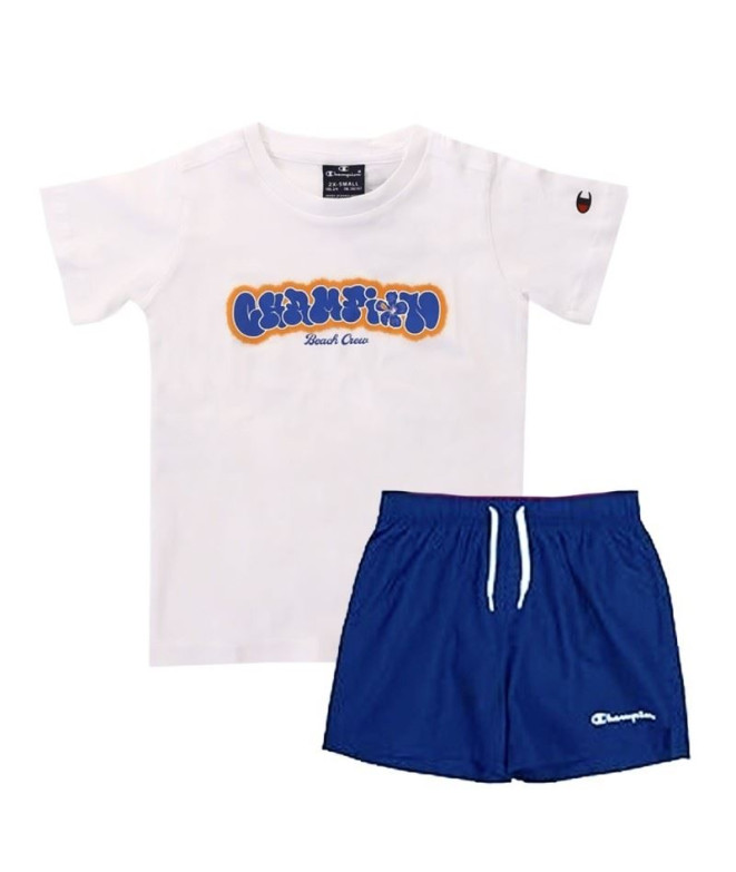 Fato de treino Champion Set Infantil Branco Azul