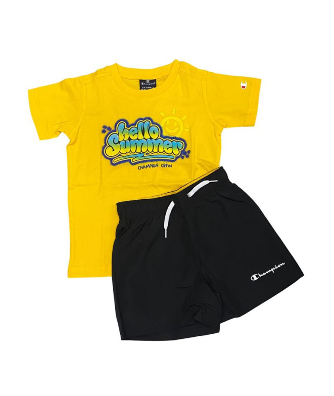 Fato de treino Champion Set Infantil Amarelo Preto