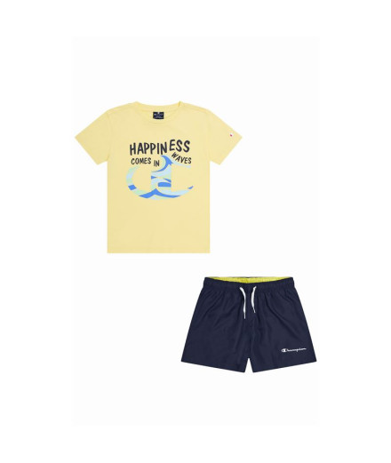 Fato de treino Champion Set Infantil Amarelo Azul-marinho