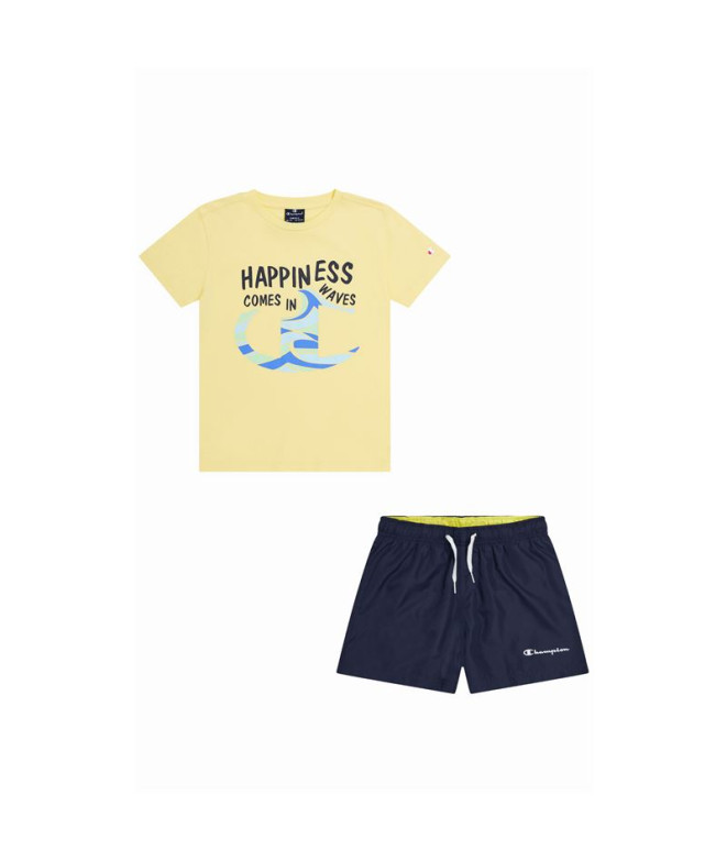 Fato de treino Champion Set Infantil Amarelo Azul-marinho