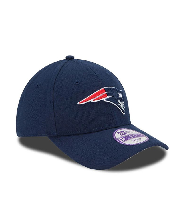 Boné New Era New England Patriots Youth A Liga Azul Escuro 9FORTY