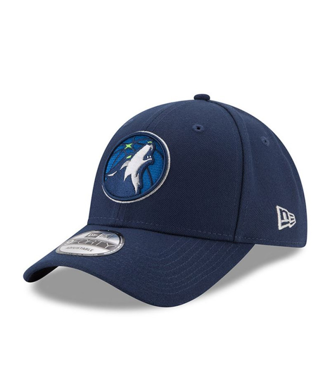 Boné New Era Minnesota Timberwolves A Liga Azul 9FORTY