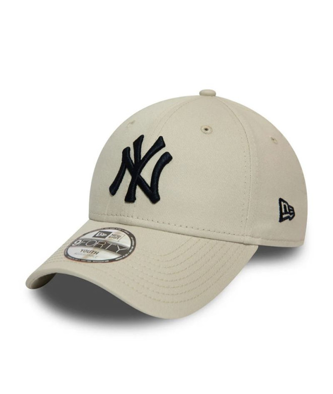 Casquette New Era New York Yankees Stone Kids 9FORTY Crème