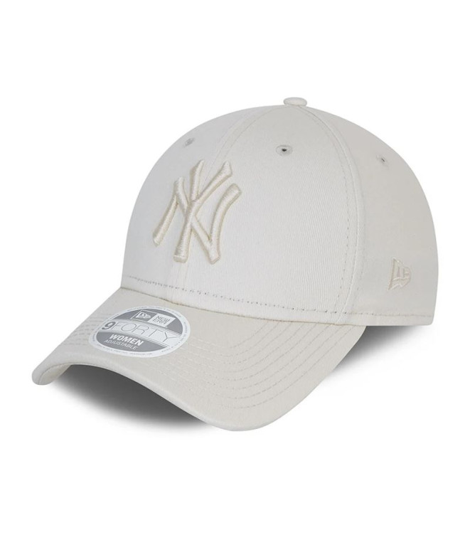 Boné New Era Mulher New York Yankees Tonal 9FORTY Creme