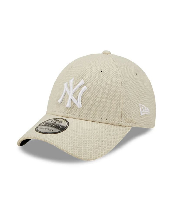 Gorra New Era New York Yankees Diamond Era Stone 9FORTY Crema