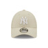 Casquette New Era New York Yankees Diamond Era Stone 9FORTY Crème