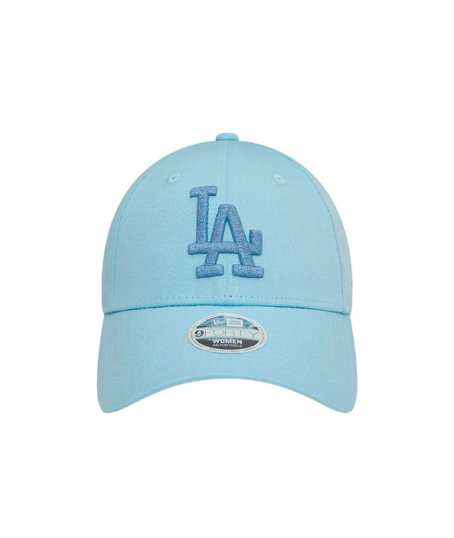 Boné New Era LA Dodgers Logótipo metálico 9FORTY Mulher Azul