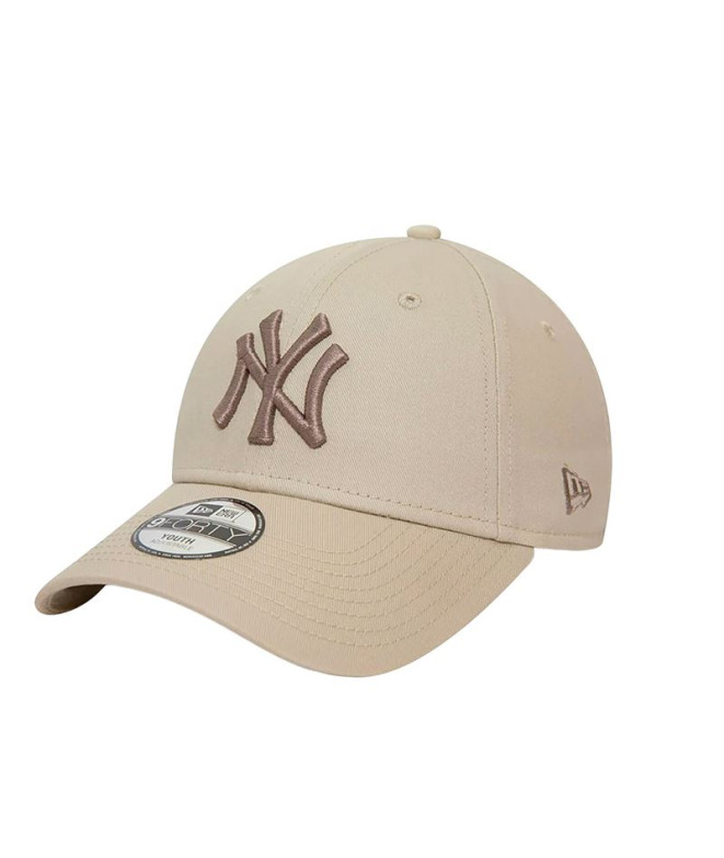 Casquette New Era New York Yankees League Essential 9FORTY Youth Enfant Beige