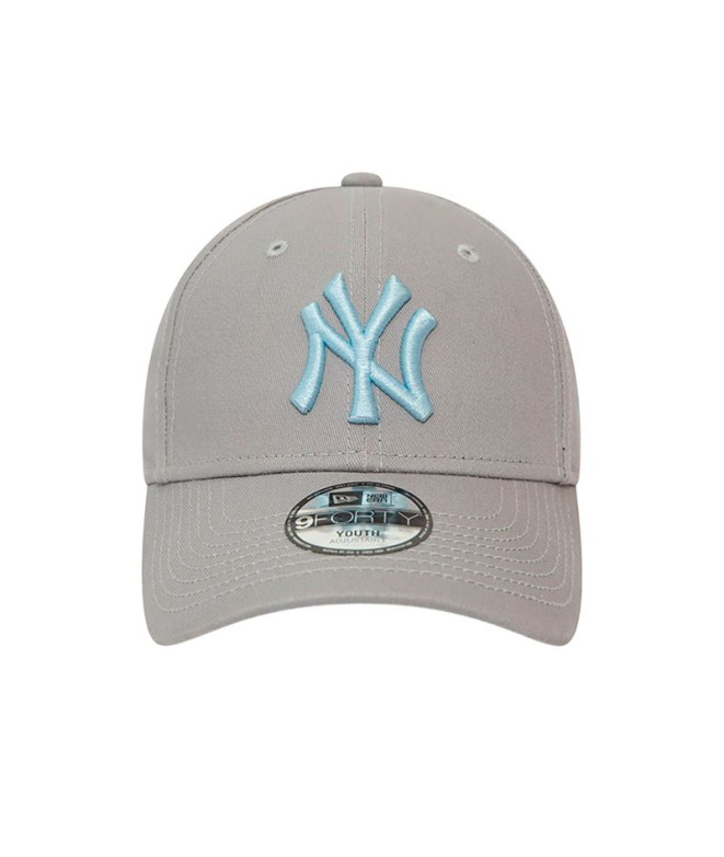 Boné New Era New York Yankees League Essential 9FORTY Youth Infantil Cinzento