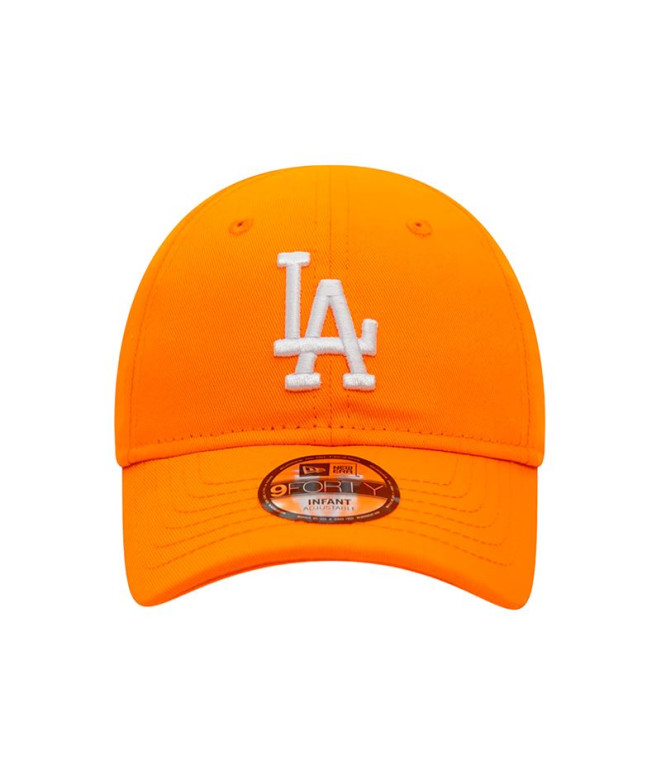 Boné New Era LA Dodgers League Essential 9FORTY Infantil Laranja